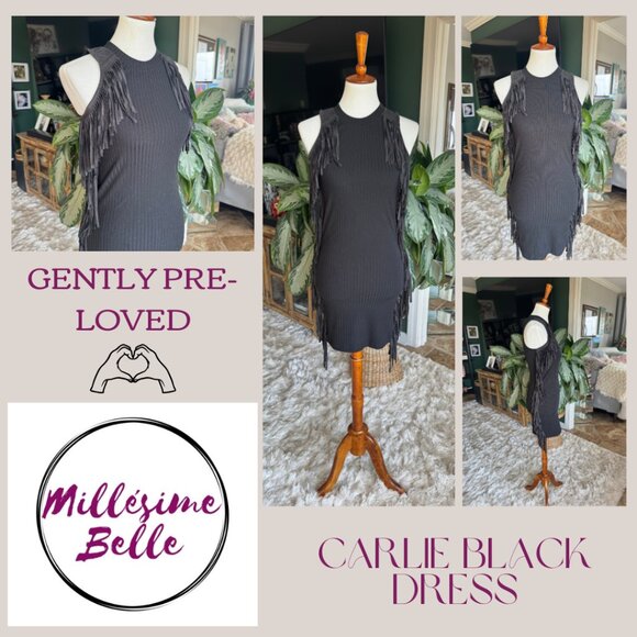 Karlie Black Fringe Dress - Picture 3 of 8